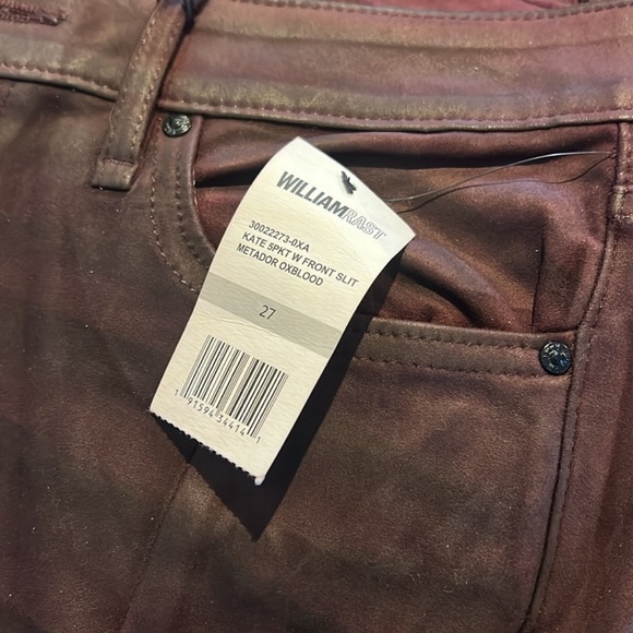 Women's Suede Pants in Rich Brown - Picture 2 of 5